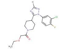 4-[1-(3-chloro-4-fluorophenyl)-1H-1,2,4-triazol-5-yl]-1-(ethoxyacetyl)piperidine