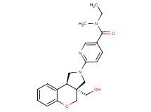 N-ethyl-6-[(3aS*,9bS*)-3a-(hydroxymethyl)-1,3a,4,9b-tetrahydrochromeno[3,4-c]pyrrol-2(3H)-yl]-N-methylnicotinamide