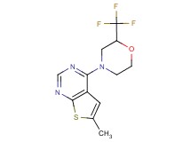 6-methyl-4-[2-(trifluoromethyl)morpholin-4-yl]thieno[2,3-d]pyrimidine
