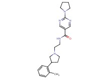 N-{2-[3-(2-methylphenyl)pyrrolidin-1-yl]ethyl}-2-pyrrolidin-1-ylpyrimidine-5-carboxamide