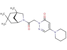2-{2-oxo-2-[(1S*,5R*)-1,3,3-trimethyl-6-azabicyclo[3.2.1]oct-6-yl]ethyl}-5-piperidin-1-ylpyridazin-3(2H)-one