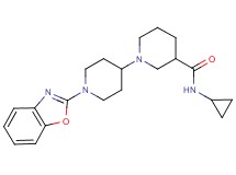 1'-(1,3-benzoxazol-2-yl)-N-cyclopropyl-1,4'-bipiperidine-3-carboxamide
