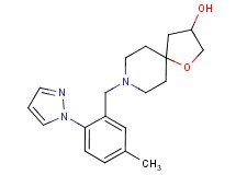 8-[5-methyl-2-(1H-pyrazol-1-yl)benzyl]-1-oxa-8-azaspiro[4.5]decan-3-ol
