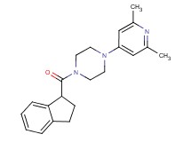 1-(2,3-dihydro-1H-inden-1-ylcarbonyl)-4-(2,6-dimethyl-4-pyridinyl)piperazine