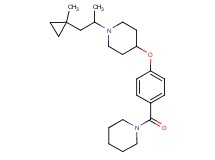 1-[1-methyl-2-(1-methylcyclopropyl)ethyl]-4-[4-(1-piperidinylcarbonyl)phenoxy]piperidine