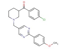 (4-chlorophenyl)(1-{[2-(4-methoxyphenyl)-5-pyrimidinyl]methyl}-3-piperidinyl)methanone