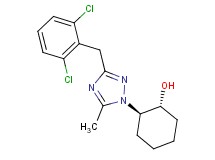 (1R*,2R*)-2-[3-(2,6-dichlorobenzyl)-5-methyl-1H-1,2,4-triazol-1-yl]cyclohexanol