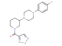 1-(4-fluorophenyl)-4-[1-(1,2,5-thiadiazol-3-ylcarbonyl)-3-piperidinyl]piperazine