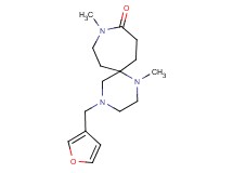 4-(3-furylmethyl)-1,9-dimethyl-1,4,9-triazaspiro[5.6]dodecan-10-one