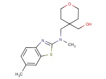 (4-{[methyl(6-methyl-1,3-benzothiazol-2-yl)amino]methyl}tetrahydro-2H-pyran-4-yl)methanol