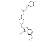 N-(4-fluorobenzyl)-3-{1-[(5-methoxy-3-methyl-1H-indol-2-yl)methyl]-4-piperidinyl}propanamide