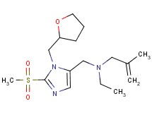 N-ethyl-2-methyl-N-{[2-(methylsulfonyl)-1-(tetrahydro-2-furanylmethyl)-1H-imidazol-5-yl]methyl}-2-propen-1-amine