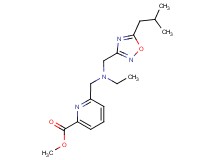 methyl 6-({ethyl[(5-isobutyl-1,2,4-oxadiazol-3-yl)methyl]amino}methyl)pyridine-2-carboxylate