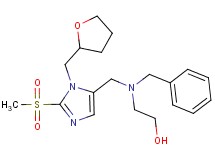 2-(benzyl{[2-(methylsulfonyl)-1-(tetrahydro-2-furanylmethyl)-1H-imidazol-5-yl]methyl}amino)ethanol
