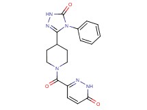 6-{[4-(5-oxo-4-phenyl-4,5-dihydro-1H-1,2,4-triazol-3-yl)piperidin-1-yl]carbonyl}pyridazin-3(2H)-one