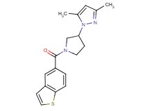 1-[1-(1-benzothien-5-ylcarbonyl)-3-pyrrolidinyl]-3,5-dimethyl-1H-pyrazole
