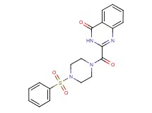 2-{[4-(phenylsulfonyl)-1-piperazinyl]carbonyl}-4(3H)-quinazolinone