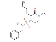 N-benzyl-2-butyl-N,4-dimethyl-3-oxo-1-piperazinesulfonamide