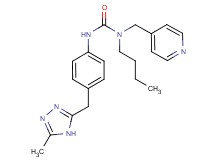 N-butyl-N'-{4-[(5-methyl-4H-1,2,4-triazol-3-yl)methyl]phenyl}-N-(pyridin-4-ylmethyl)urea