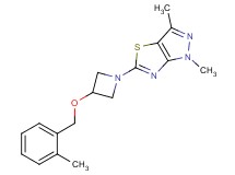 1,3-dimethyl-5-{3-[(2-methylbenzyl)oxy]azetidin-1-yl}-1H-pyrazolo[3,4-d][1,3]thiazole