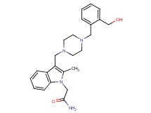 2-[3-({4-[2-(hydroxymethyl)benzyl]piperazin-1-yl}methyl)-2-methyl-1H-indol-1-yl]acetamide