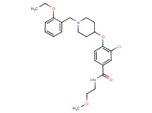 3-chloro-4-{[1-(2-ethoxybenzyl)-4-piperidinyl]oxy}-N-(2-methoxyethyl)benzamide
