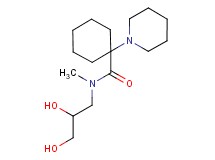 N-(2,3-dihydroxypropyl)-N-methyl-1-piperidin-1-ylcyclohexanecarboxamide