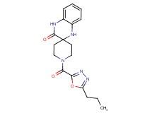 1-[(5-propyl-1,3,4-oxadiazol-2-yl)carbonyl]-1',4'-dihydro-3'H-spiro[piperidine-4,2'-quinoxalin]-3'-one