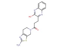 3-[3-(2-amino-6,7-dihydro[1,3]thiazolo[5,4-c]pyridin-5(4H)-yl)-3-oxopropyl]-2-quinoxalinol