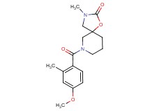 7-(4-methoxy-2-methylbenzoyl)-3-methyl-1-oxa-3,7-diazaspiro[4.5]decan-2-one