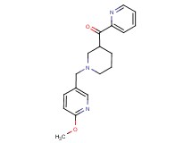 {1-[(6-methoxypyridin-3-yl)methyl]piperidin-3-yl}(pyridin-2-yl)methanone