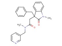 2-(3-benzyl-1-methyl-2-oxo-2,3-dihydro-1H-indol-3-yl)-N-methyl-N-(pyridin-3-ylmethyl)acetamide