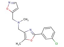 1-[2-(3-chlorophenyl)-5-methyl-1,3-oxazol-4-yl]-N-(isoxazol-5-ylmethyl)-N-methylmethanamine