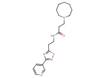 3-azocan-1-yl-N-[2-(3-pyridin-3-yl-1,2,4-oxadiazol-5-yl)ethyl]propanamide