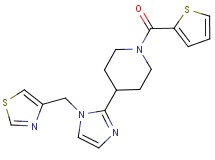 4-[1-(1,3-thiazol-4-ylmethyl)-1H-imidazol-2-yl]-1-(2-thienylcarbonyl)piperidine