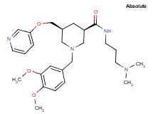 (3R,5S)-1-(3,4-dimethoxybenzyl)-N-[3-(dimethylamino)propyl]-5-[(3-pyridinyloxy)methyl]-3-piperidinecarboxamide