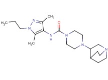 4-(1-azabicyclo[2.2.2]oct-3-yl)-N-(3,5-dimethyl-1-propyl-1H-pyrazol-4-yl)piperazine-1-carboxamide