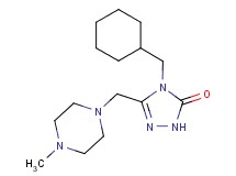 4-(cyclohexylmethyl)-5-[(4-methylpiperazin-1-yl)methyl]-2,4-dihydro-3H-1,2,4-triazol-3-one