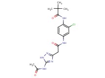 N-[4-({[5-(acetylamino)-1H-1,2,4-triazol-3-yl]acetyl}amino)-2-chlorophenyl]-2,2-dimethylpropanamide