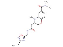 3-(2-{[(3-ethyl-1,2,4-oxadiazol-5-yl)methyl]amino}-2-oxoethyl)-N,N,4-trimethyl-3,4-dihydro-2H-1,4-benzoxazine-6-carboxamide