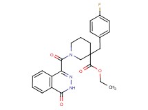 ethyl 3-(4-fluorobenzyl)-1-[(4-oxo-3,4-dihydro-1-phthalazinyl)carbonyl]-3-piperidinecarboxylate