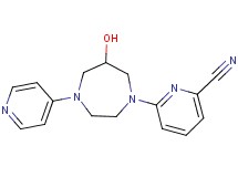 6-(6-hydroxy-4-pyridin-4-yl-1,4-diazepan-1-yl)pyridine-2-carbonitrile