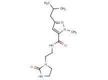 3-isobutyl-1-methyl-N-[2-(2-oxo-1-imidazolidinyl)ethyl]-1H-pyrazole-5-carboxamide