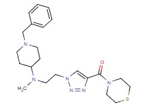 1-benzyl-N-methyl-N-{2-[4-(4-thiomorpholinylcarbonyl)-1H-1,2,3-triazol-1-yl]ethyl}-4-piperidinamine