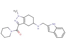 N-(1H-indol-2-ylmethyl)-1-methyl-3-(1-piperidinylcarbonyl)-4,5,6,7-tetrahydro-1H-indazol-5-amine