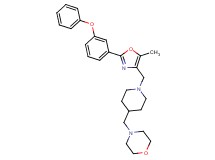 4-[(1-{[5-methyl-2-(3-phenoxyphenyl)-1,3-oxazol-4-yl]methyl}-4-piperidinyl)methyl]morpholine
