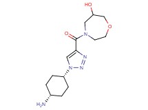 4-{[1-(cis-4-aminocyclohexyl)-1H-1,2,3-triazol-4-yl]carbonyl}-1,4-oxazepan-6-ol hydrochloride