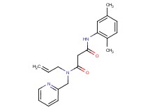 N-allyl-N'-(2,5-dimethylphenyl)-N-(pyridin-2-ylmethyl)malonamide