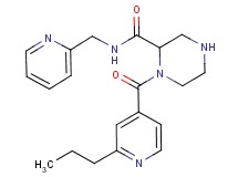 1-(2-propylisonicotinoyl)-N-(2-pyridinylmethyl)-2-piperazinecarboxamide