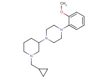 1-[1-(cyclopropylmethyl)-3-piperidinyl]-4-(2-methoxyphenyl)piperazine
